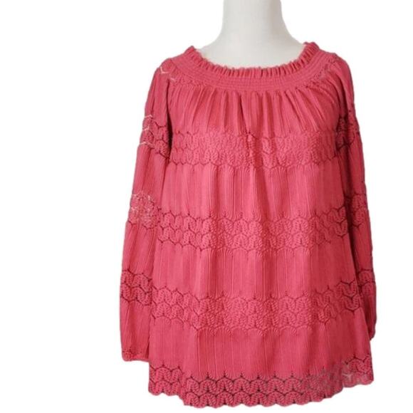 Cupid pink blouse can make off shoulder - Picture 1 of 9